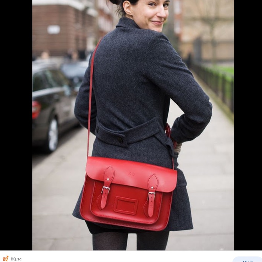 Cambridge satchel $200 new crossbody bag w duster